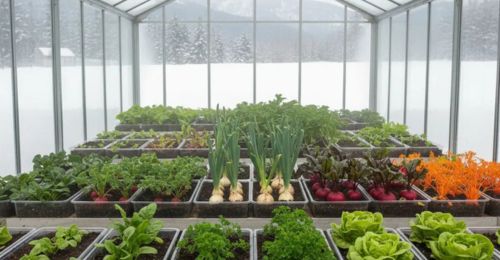 10 légumes à cultiver en hiver sous tunnel ou en serre pour des récoltes continues