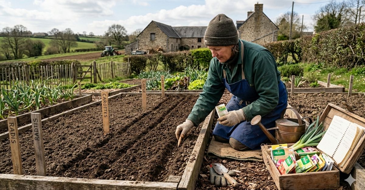 Blog Jardin : Calendrier des semis dans la Mayenne (53) en 2026 : repères potager en climat océanique et bocage
