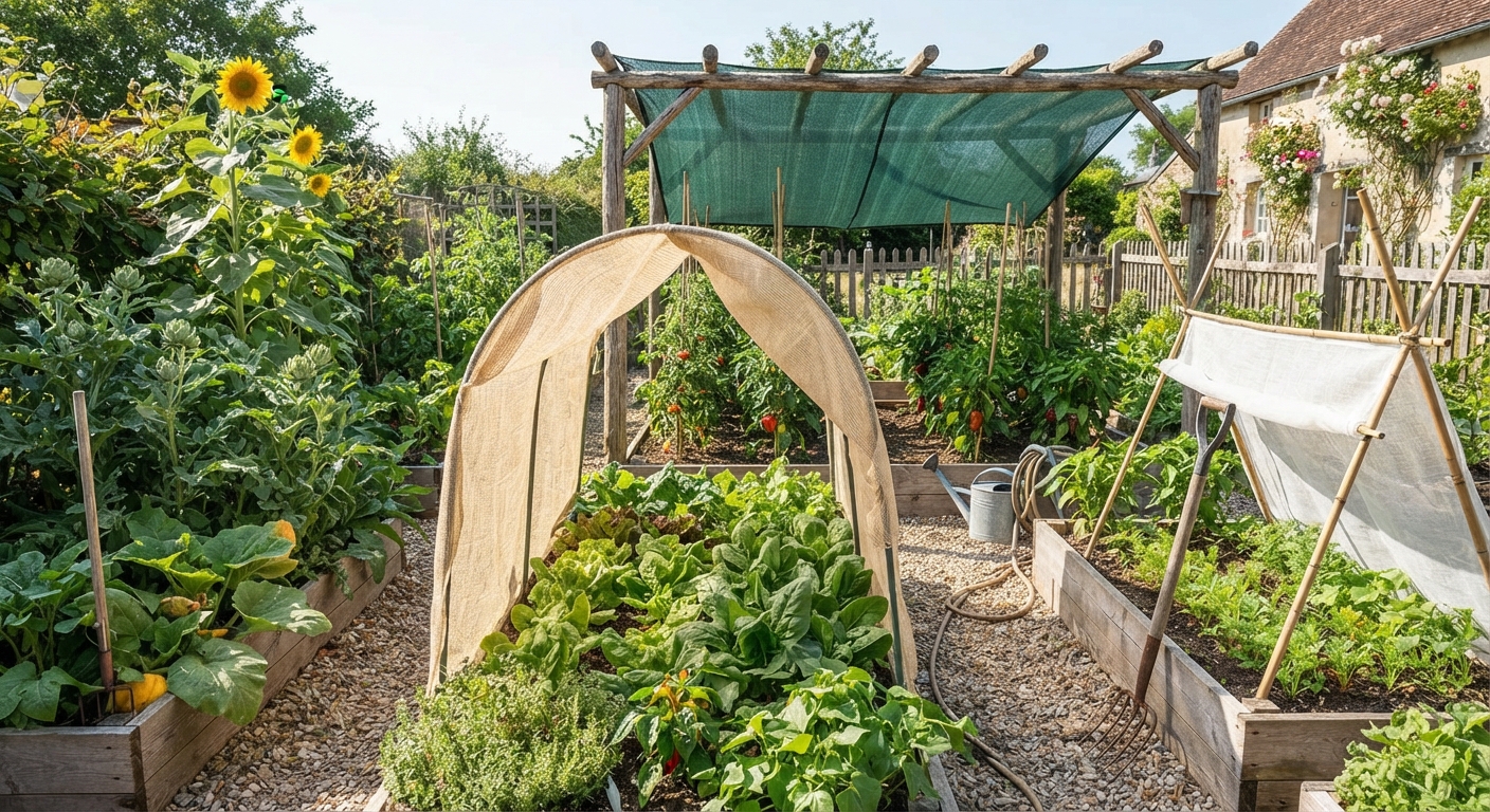 Comment ombrager son jardin l'été à moindre coût ?