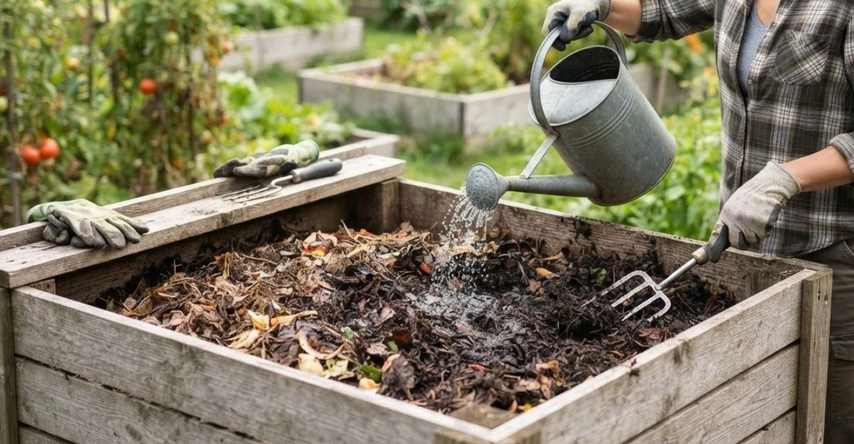 Faut-il arroser son compost ?
