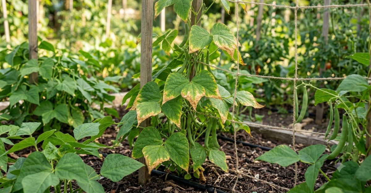 Les pointes de vos haricots verts virent au jaune et vous ne savez pas si c'est la chaleur, une maladie ou une carence ?