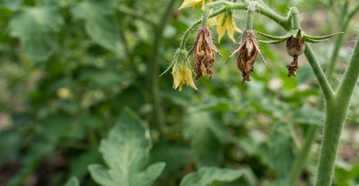 Fleurs de tomates qui sèchent sans donner de fruits : pourquoi ?