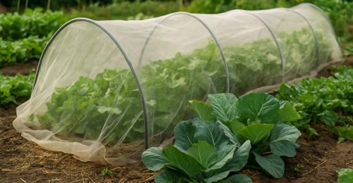Installer des filets anti-insectes en été au potager